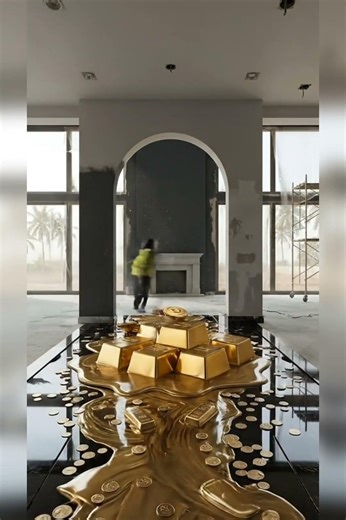 POURED 24K GOLD Into My Floor 💰😱 Insane 3D Epoxy River Transformation
