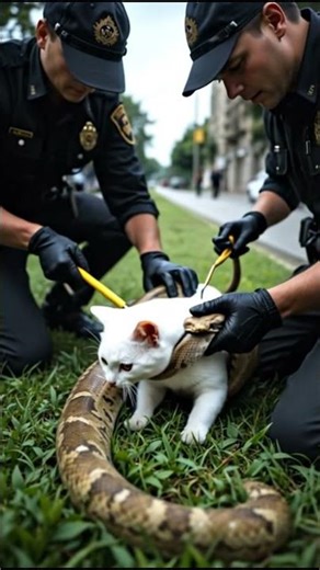 Snake Rescue: Cat Saved From Python