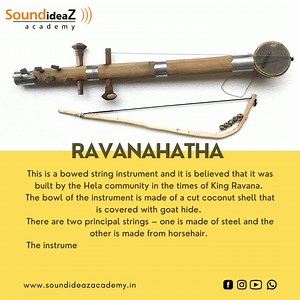 18 reactions · 33 shares | It is an ancient stringed instrument, used in parts of India, Sri Lanka, and areas around these two countries. It is also known as the ancestor of the violin. #Ravanahatha #StringedInstrument #Ancient #UniqueInstrument #Musical #Sound ##Instruments #soundengineeringindia #SoundideazAacdemy #SIA #MusicProduction #LiveSound #soundcourses | Soundideaz Academy | Facebook