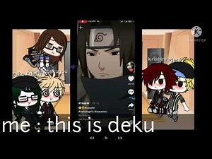 mha react to deku as sasuke and bakugou as naruto