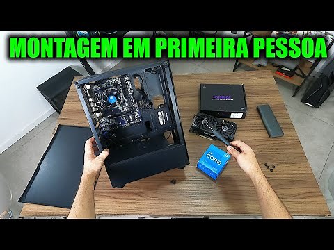 COMO MONTAR UM PC COMPLETO PASSO A PASSO 2024 (em primeira pessoa)