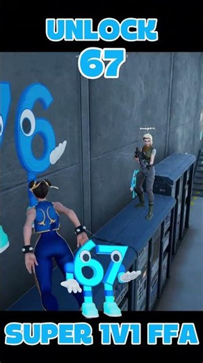 UNLOCK 67 IN SUPER 1V1 FFA BY ALIA - 6198-5541-5105 ‪@AliA‬ #fortnite #super1v1ffa #fortnitememes
