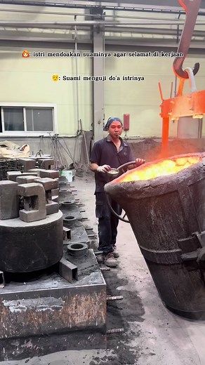 Metalworking Process: Pouring Molten Metal Explained