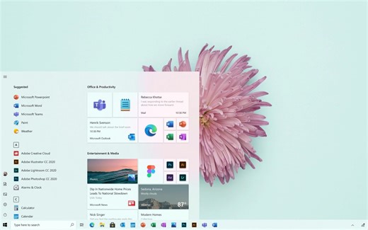 【考古】Win10 20H2 新版开始菜单宣传片