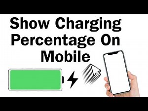How To Show Charging Percentage On Mobile | Easy Way