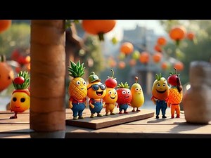 Bearr Sensory - Disco Fruit Party! - Fun video with music and dancing !