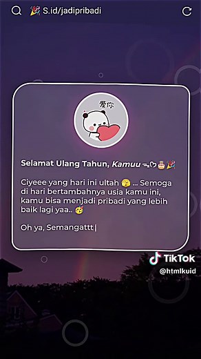 Template Aesthetic untuk Ulang Tahun di HTML