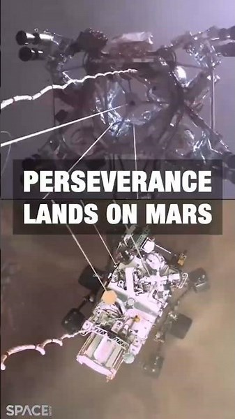 Perseverance lands on Mars #NASA #Anniversary #Rover #redplanet #mars