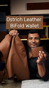 661K views · 20K reactions | Hand Made Exotic Ostrich leather Bifold wallet - Luxury Craft For more details visit our website www.ceylonleathercrafts.com #craftedbythilina #ceylonleathercrafts #leathercrafts #wallet #handmade #srilanka #ceylon | Crafted by Thilina Perera | Facebook