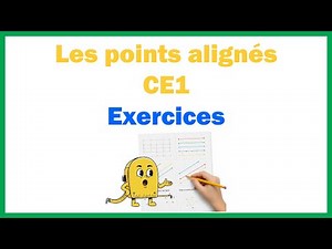 Les points alignés ce1 exercices