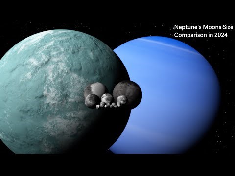 Neptune's Moons (16) Size Comparison in 2024 | Universe Sandbox