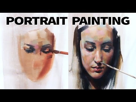 PORTRAIT PAINTING DEMO || Oil Painting Time-Lapse