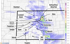 Snow possible in the Vail area today