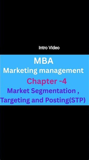 Marketing management unit 4 | Market Segmentation, Targeting & Posting (STP)