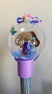 5K views · 1K reactions | A plush toy inside a bobo balloon on a gift...