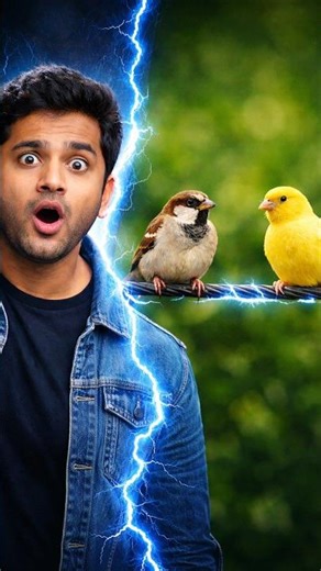 పక్షులకు ఎందుకు కరెంటు షాక్ కొట్టదు? ⚡🐦 | Shocking Science Fact | #factsintelugu #latestfacts #vural