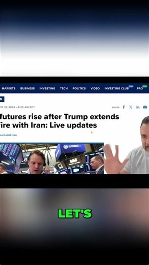 Trump's Iran Ceasefire Sparks Market Rally! 🚀 #shorts