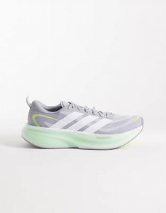adidas Running Supernova Glide trainers in grey and green | ASOS