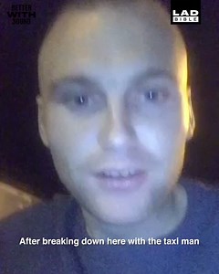 1.8M views · 18K reactions | This drunk Irish lad’s taxi ran out of petrol after a night out, so he helped push it to the station while his mate was passed out in the back  | LADbible | Facebook