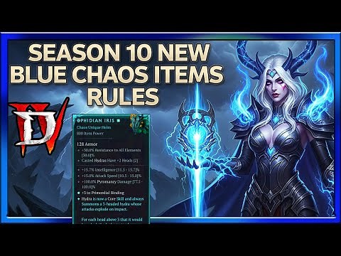 Diablo 4 Season 10 *New Chaos Uniques and Perks Explained : New God Items Where to farm Them S10 D4