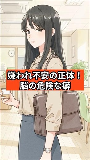 【嫌われ不安の正体】脳の危険な癖 #雑学 #心理学 #