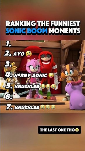 Ranking Funniest Sonic Boom Moments 😭