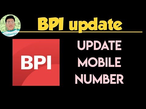 How to update mobile number on online BPI app