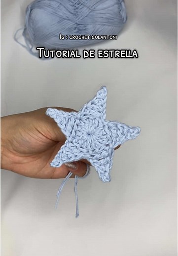 Tutorial paso a paso para hacer una estrella de crochet