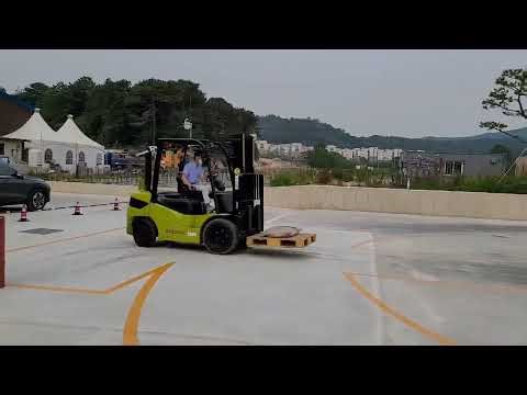 지게차 실기, 지게차시험코스(광주중장비학원 062-382-3330)