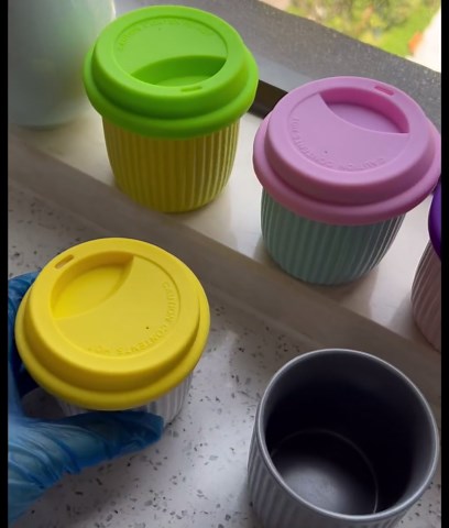 Silicone Cup Covers, Reusable Silicone Lids for Mugs Cups Flexible Mug Covers Hot Cup Lids for Coffee - Blue 2Pcs
