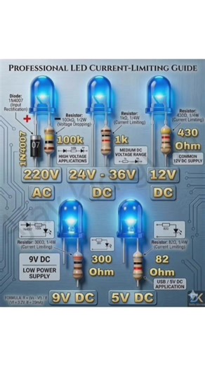 Professional Led Current - Limiting Cuide ⚙️ #diy #shorts #professional #short
