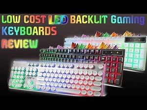 Economical RGB Backlit LED Water resistant Mechanical feel Gaming Keyboards Review 2019