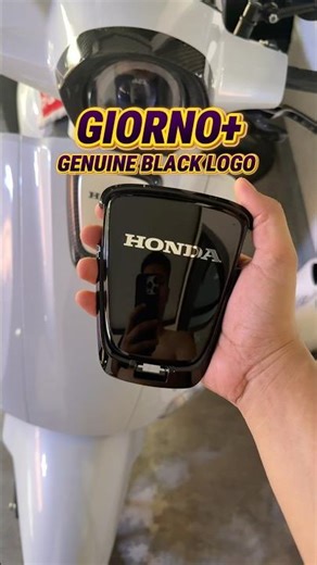 GENUINE BLACK LOGO FRONT PANEL FOR HONDA GIORNO 125 #genuine #blacklogo #hondagiorno125 #niallatv