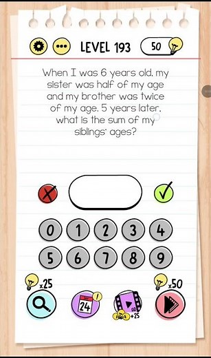 Brain Test Level 193 Walkthrough