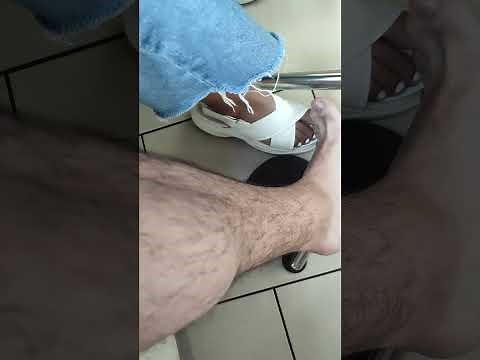 Old video - Footsie with my friend under the table
