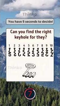 Can you find the right keyhole for they#quiz#QuizTime#FUN#noblequiz#fblifestyle