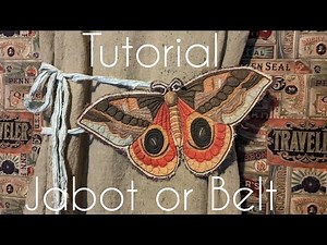 How to sew a Butterfly/Moth Jabot Necklace or Belt