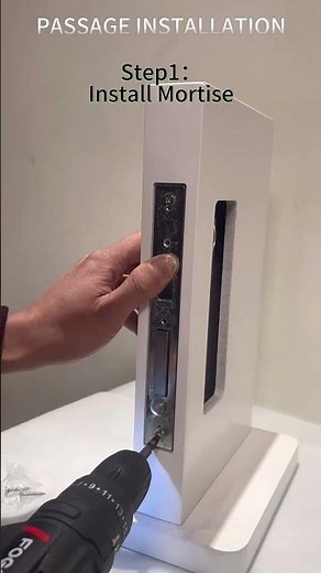 how to install pocket door lock #pocketdoor #doorhandle #doorhardware #mortisehandle