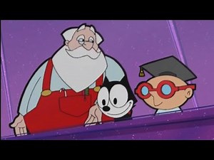 Felix the Cat Saves Christmas: Felix and Poindexter with Santa Clause