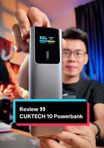 Review CUKTECH 10 Powerbank with max 150W… Compact size but with great performance! Check it out: @cuktech_asia #CUKTECH #CUKTECH10 #InstantCharge#cuktechmalaysia #powerbank #powerbankviral #gadget #smartphone #phone #techtok #techreview #abangjay #jaykhor