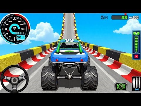Monster Truck Mega Ramp Stunts Racing – Ultimate GT Car Racing Simulator – Android Gameplay