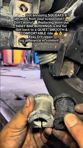 SQUEAKY SUSPENSION? FIX IT! Replace sway bar bushing for QUIET & SMOOTH ride again #SwayBar #CarFix