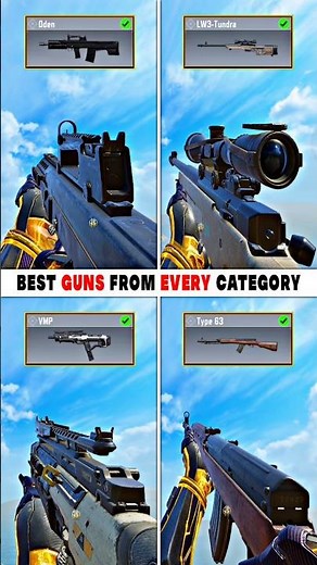 Best Weapon From Every Category In CODM 🔥