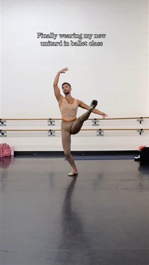 Stephen Robert | Dancer on Instagram: "Finally wearing my @furlan.dancewear unitard in ballet class! I just love how I feel and look in it. #ballet #balletdancer #dancereels #balletcore #balletclass #balletlife"