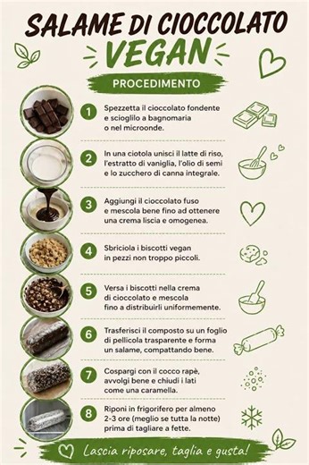 SALAME DI CIOCCOLATO VEGAN 🍫🌱 (senza latte e uova) #veganitalia #ricettevegane
