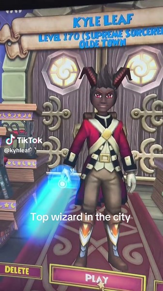 Top Wizard in Wizard101 Console at Level 170