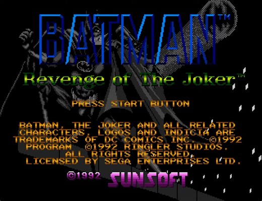 One of the best Batman games I've ever played. What is yours? Game: Batman - Revenge of the Joker on Genesis #Genesis #megadrive #batman #sunsoft #DC #dccomics | Classic Replay