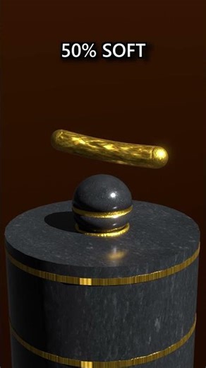 0% vs 100% Soft Body Cylinder Ball Bouncing 3D Simulation in Blender