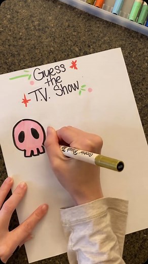 Erin | Doodle Queen & Family Game Fun on Instagram: "ASMR: Guess the TV show!? How fast did you guess the TV show!? #asmr #asmrsounds #satisfying #drawing #draw #markers #satisfyingvideo #guess #guessinggame"