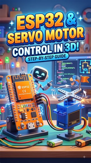 ESP32 Servo Motor Working 🤖⚙️ | Amazing Gear Mechanism! #shorts
